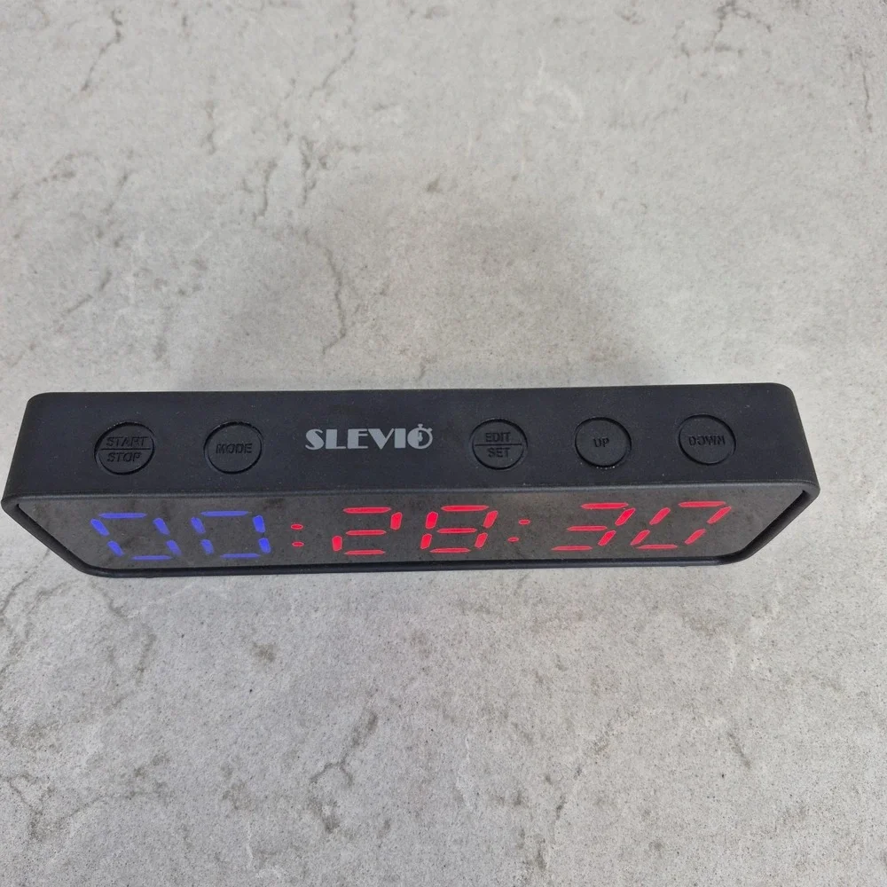 SLEVIO Portable‎ Gym Timer, Fitness Timer Clock with Built-in Powerful Magnet